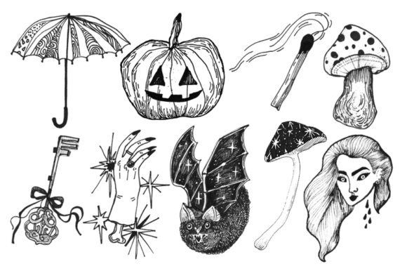 10 Witchcraft Illustrations: A Modern Spellbook for Designers