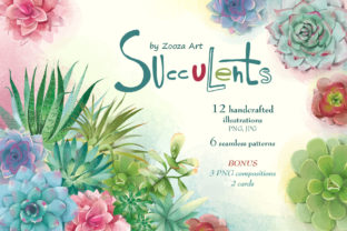 Brighten Your Projects with Succulents Illustrations and Patterns