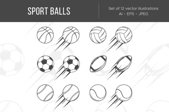 Capturing the Energy of the Game: Sport Balls Illustrations