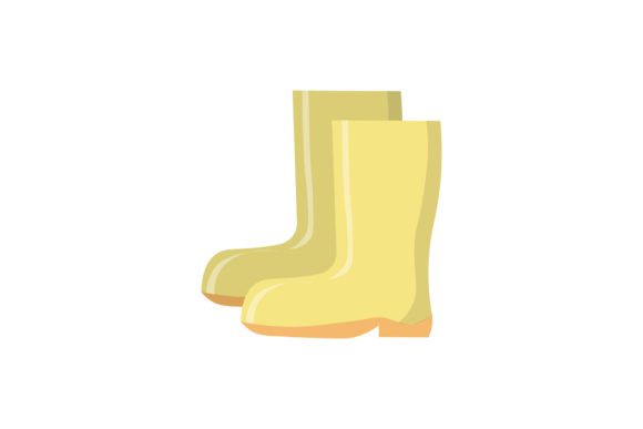 Gardening Boots Yellow Illustrations: A Burst of Creative Energy