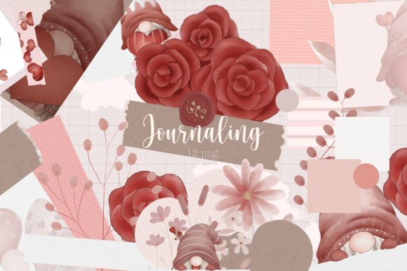 Valentine Journaling Illustrations: Crafting with Heart