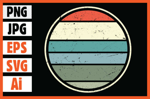 Vintage Retro Striped Illustrations: Your Go-To for Nostalgic Design